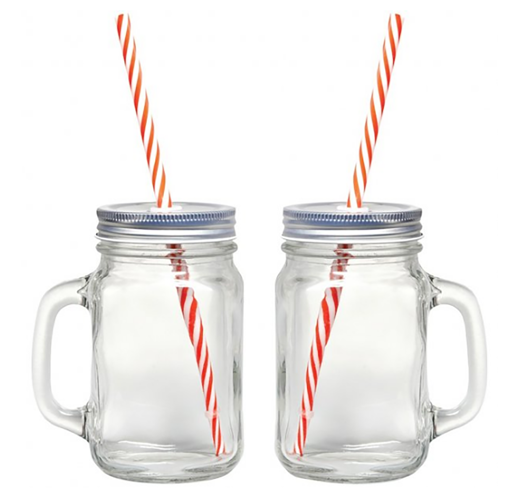 16oz Mason Jars with Lids and Straws Reusable for Party Smoothies  Transparent DIY Drinking Glass Mug with Handles - China Mason Jar, Mason  Jars with Lid