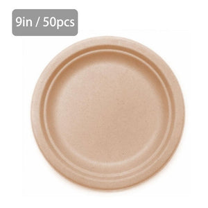 Sustainable  6" | 7" | 9" | Round Eco-Friendly Disposable Plates | Made Of Sugar Cane