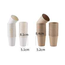 Load image into Gallery viewer, EcoFriendly Sustainable Bamboo Cups 50 pcs. Set | Disposable | Biodegradable
