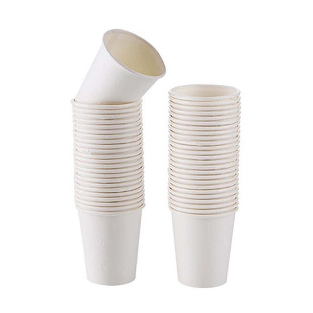 EcoFriendly Sustainable Bamboo Cups 50 pcs. Set | Disposable | Biodegradable