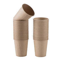 Load image into Gallery viewer, EcoFriendly Sustainable Bamboo Cups 50 pcs. Set | Disposable | Biodegradable
