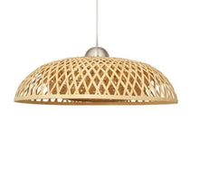 Load image into Gallery viewer, Sustainable Bamboo Garden  Wicker Rattan Pendant Light Fixture
