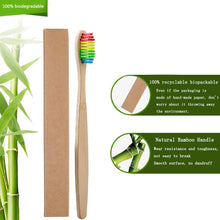 Load image into Gallery viewer, EcoFriendly Bamboo Toothbrushes | Mixed Color Soft Bristles | Adult&#39;s and Kid&#39;s
